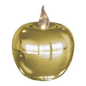 Свеча LED Яблоко золото