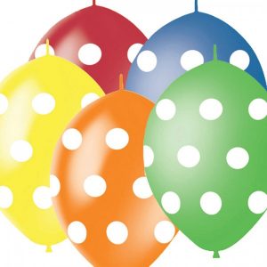 Шар латексный 12″ Линколун “Горошек ассорти”, пастель, 4 ст. 2839255