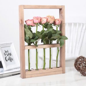 Рамка-ваза для цветов 30 х 45 см, мокко