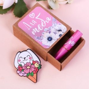 Значок деревянный “Для тебя ” в коробочке