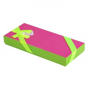 Коробка подарочная “Капли”, цвет розовый 23 х 10 х 3,5
