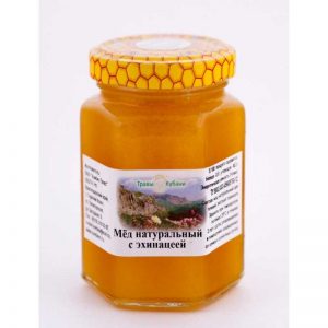 Мед натуральный с эхинацеей, 250г “ТРАВЫ КАВКАЗА”