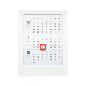 Календарь настольный Zeit – Белый...