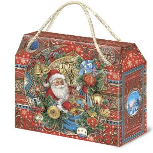 Новогодняя упаковка Старинные Часы 1000 г (микрогофрокартон)